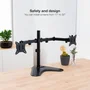 Tooq Soporte de Sobremesa para 2 Monitores DB1702TN-B Negro